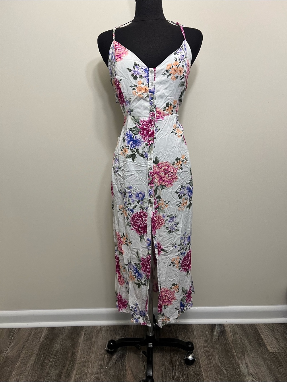 Forever 21 flowy floral midi dress